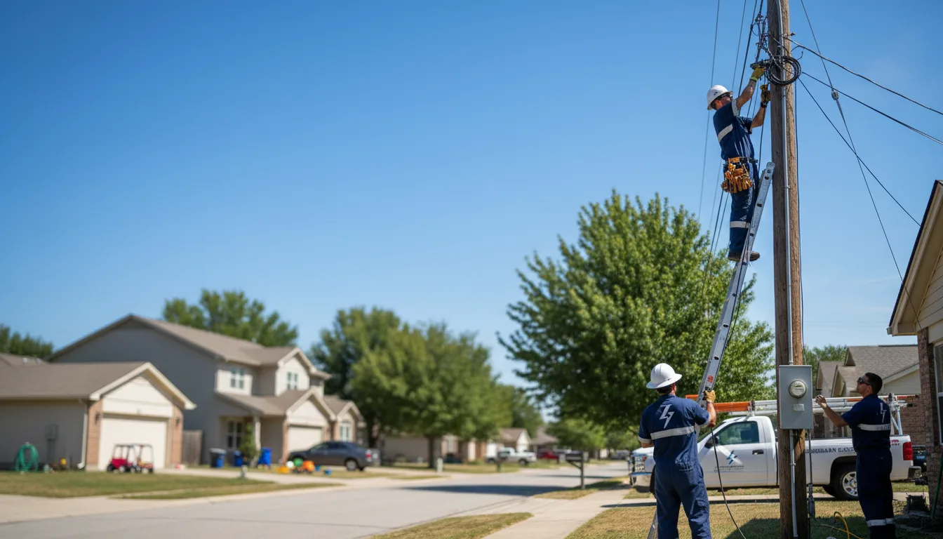Residential electrician providing installation services in Quinn, SD